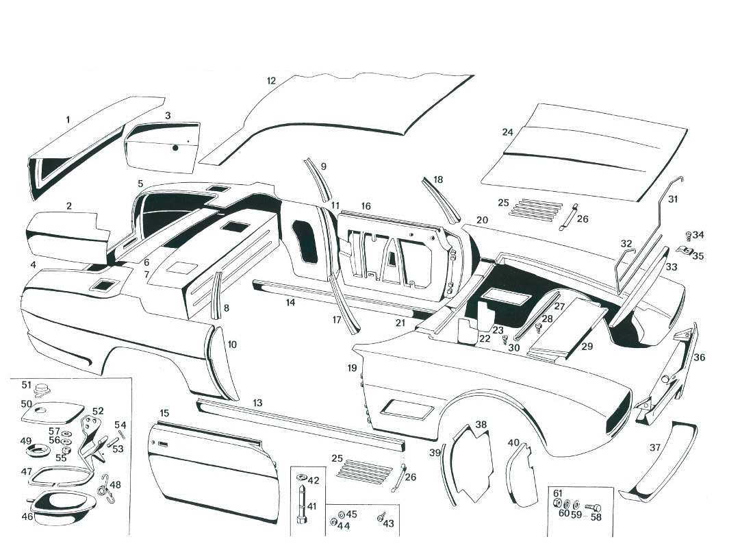 maserati mexico karosserie teilediagramm