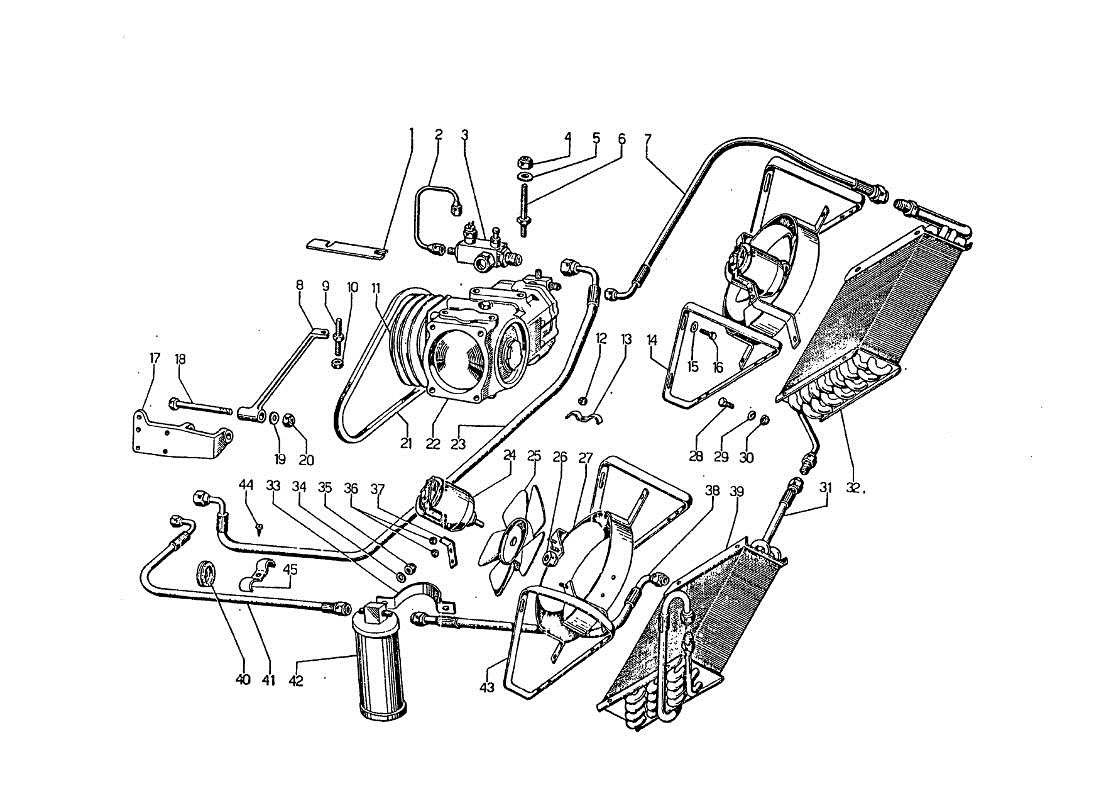 lamborghini jarama klimaanlage (optional) teilediagramm
