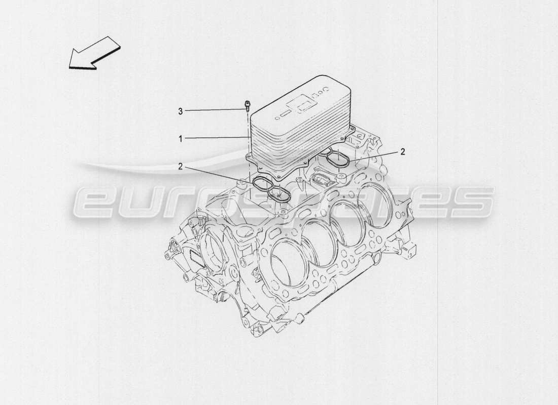 maserati qtp. v8 3.8 530bhp auto 2015 wärmetauscher teilediagramm