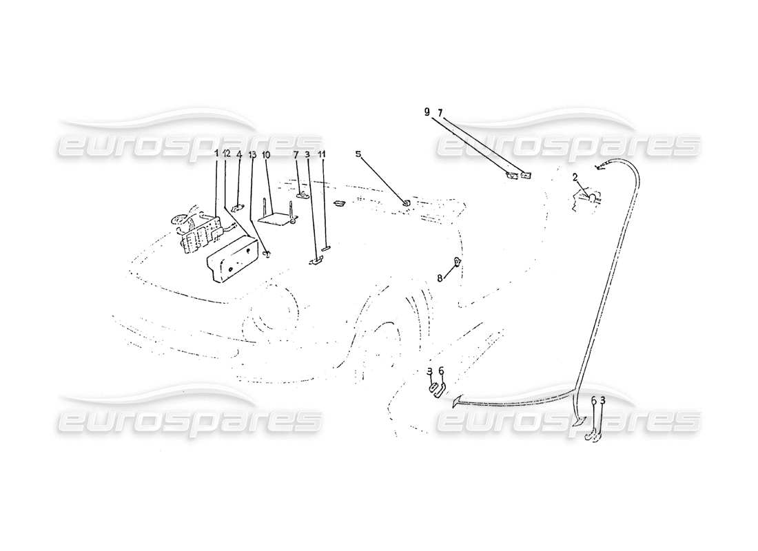 ferrari 275 (pininfarina coachwork) gruppo impianto elettrico ersatzteildiagramm