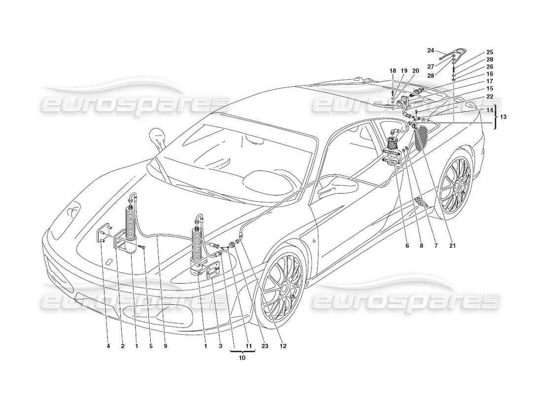 ferrari 430 challenge (2006) hebesystem teilediagramm