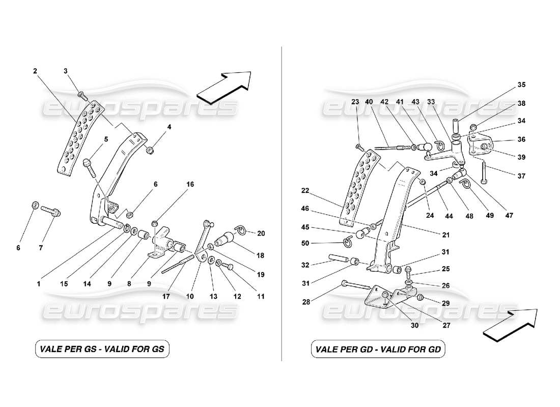 ferrari 355 (5.2 motronic) gaspedal teilediagramm