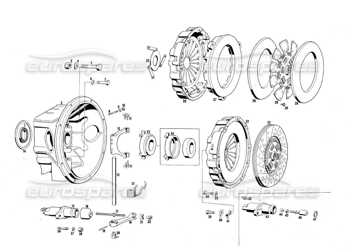maserati mexico kupplung teilediagramm