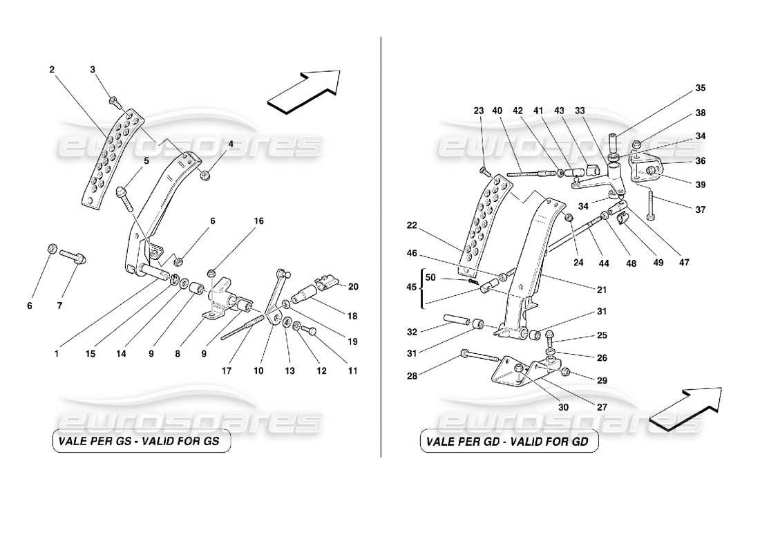ferrari 355 (2.7 motronic) gaspedal teilediagramm