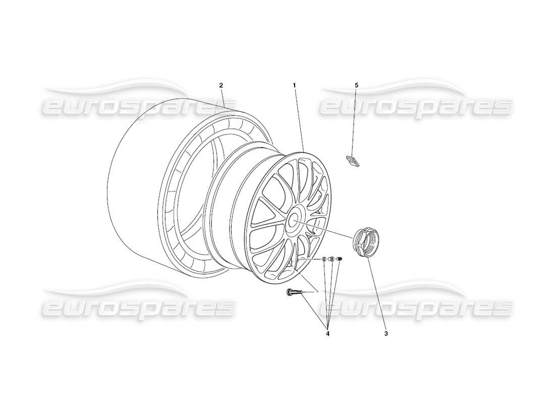 ferrari 430 challenge (2006) räder teilediagramm