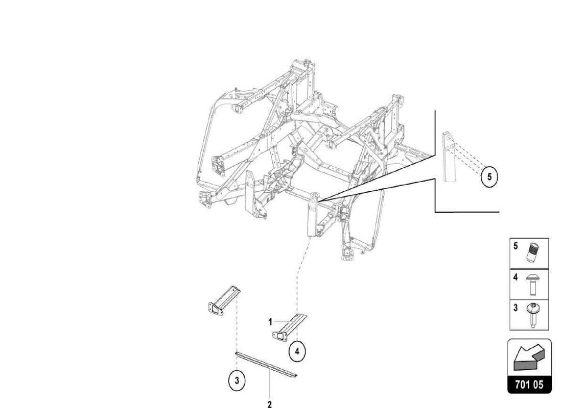 lamborghini centenario spider zierrahmen hinterteil ersatzteildiagramm