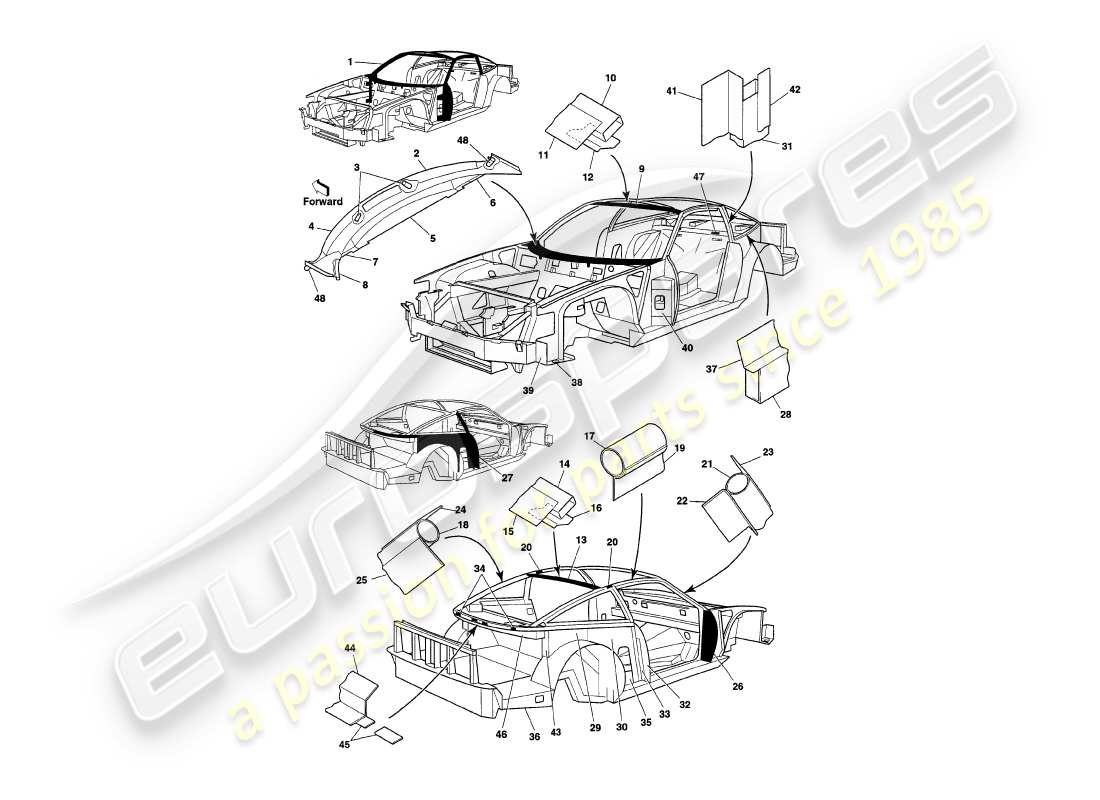 teilediagramm mit der teilenummer 61-56546
