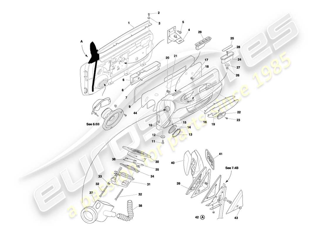 teilediagramm mit der teilenummer 65-124716-aa
