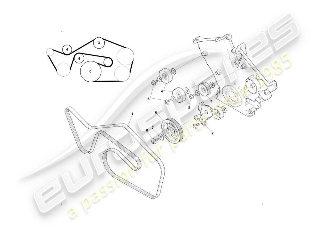 ein teilediagramm aus dem teilekatalog aston martin db7
