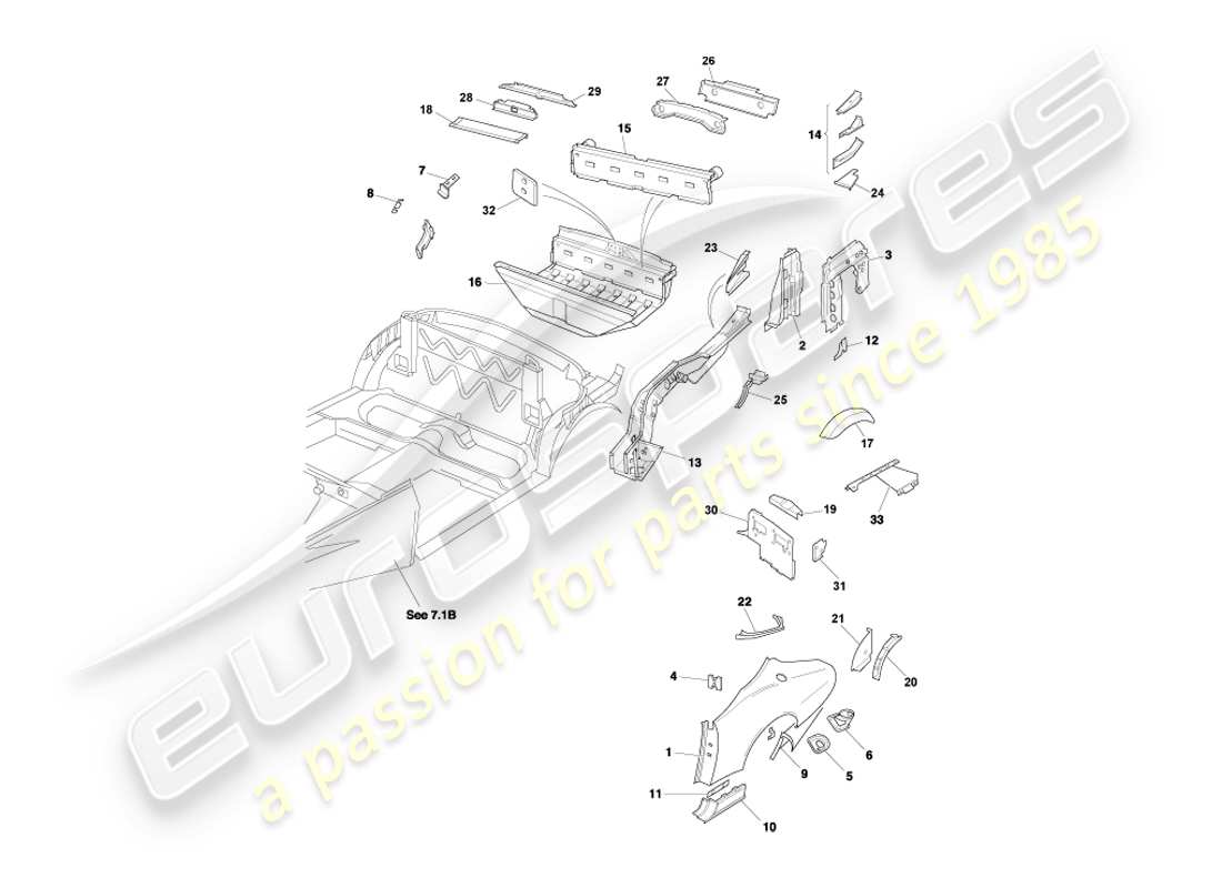 teilediagramm mit der teilenummer 61-80701