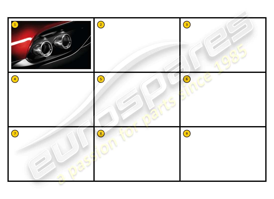 ferrari ff (accessories) außenansicht - auspuffteildiagramm