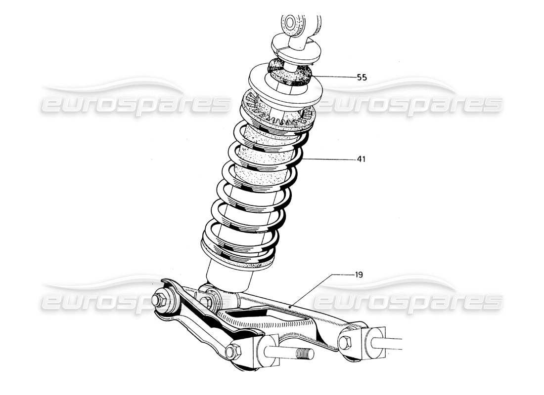 ferrari 275 gtb/gts 2 cam hinterradaufhängung - linkslenkermodelle teilediagramm