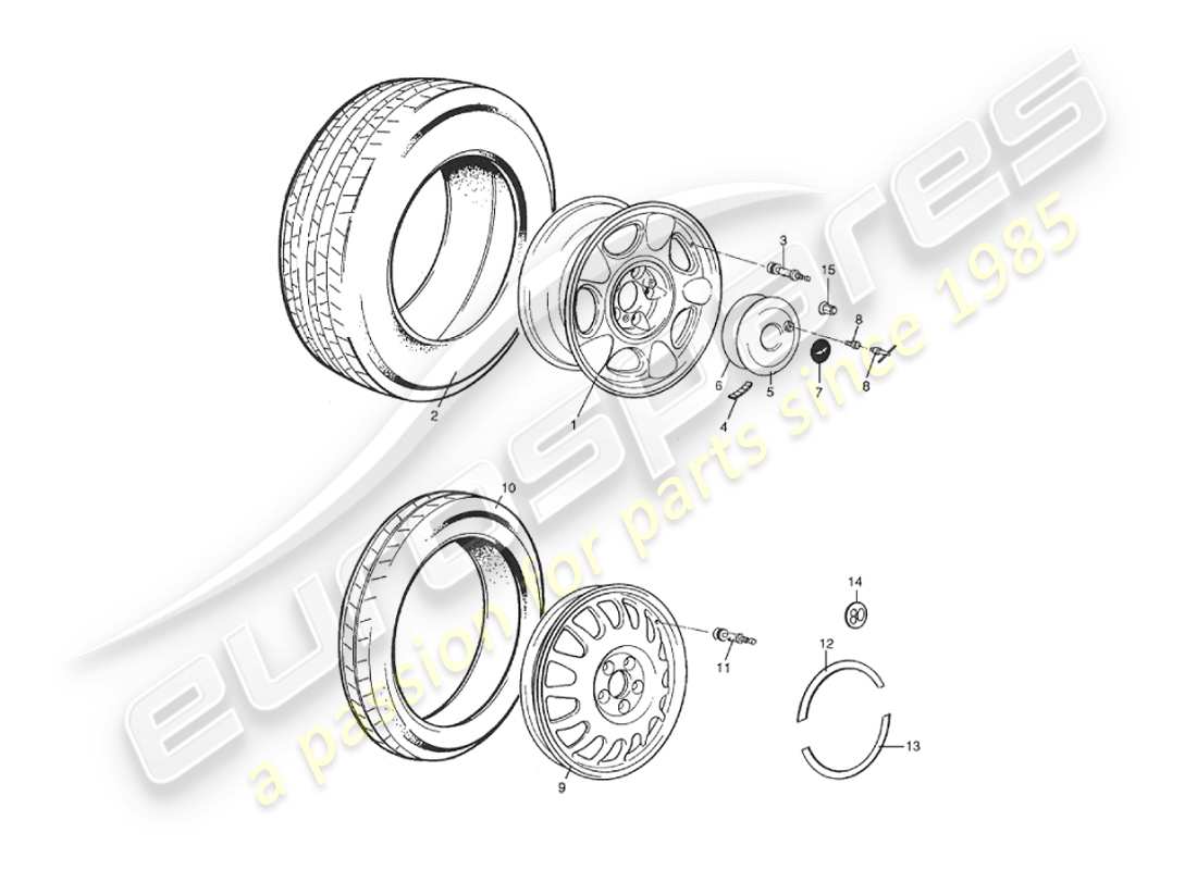 ein teilediagramm aus dem aston martin v8 virage-teilekatalog