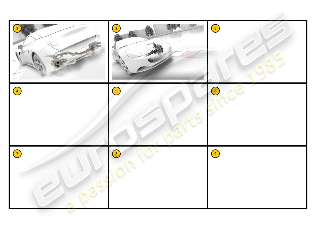 ferrari california (accessories) rennen – leistung teilediagramm