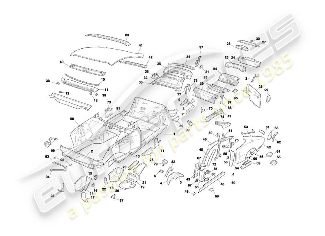 teilediagramm mit der teilenummer 61-82953