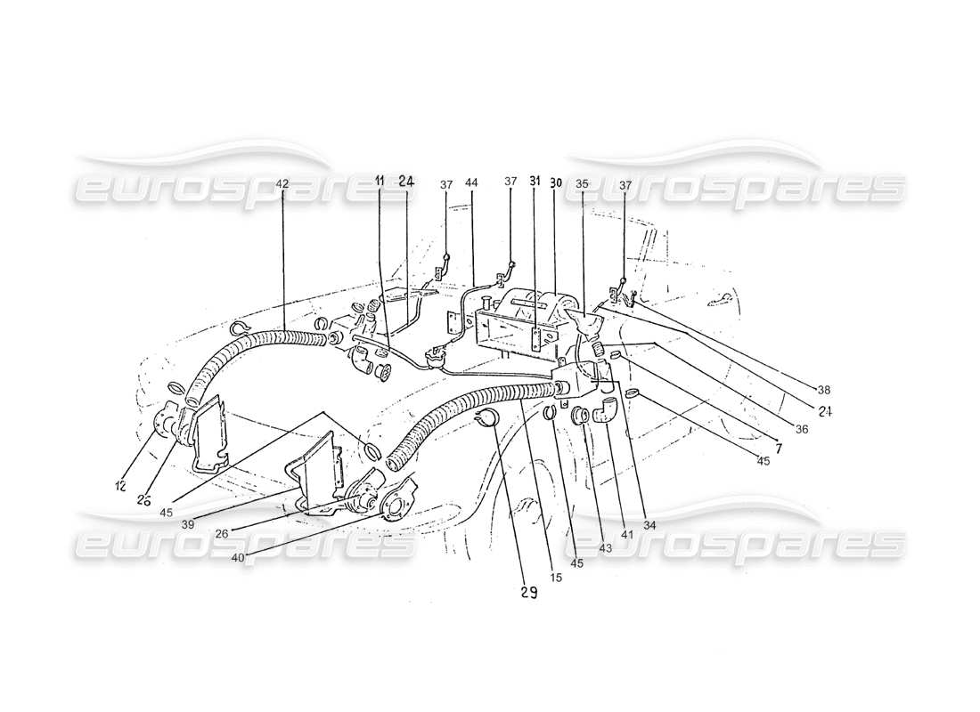 ferrari 275 (pininfarina coachwork) gruppo riscaldatore aerazione ersatzteildiagramm