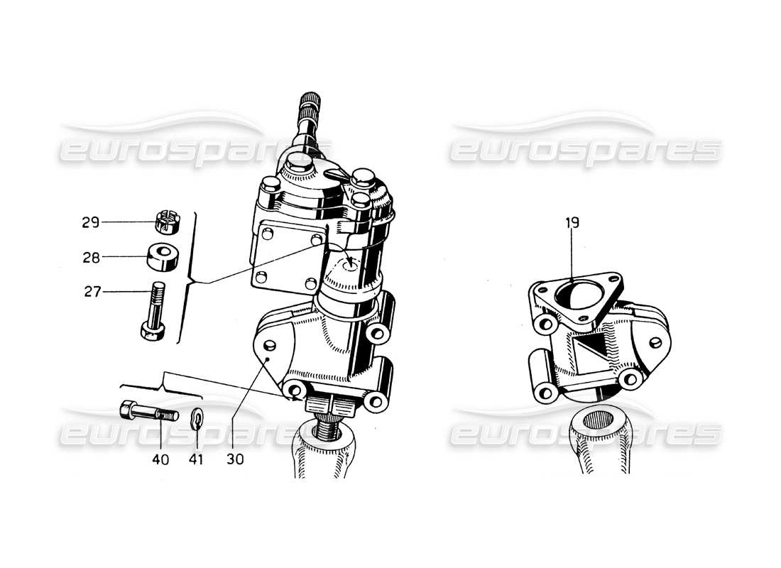 ferrari 275 gtb/gts 2 cam lenkung und hebel – modelle mit rechtslenkung teilediagramm