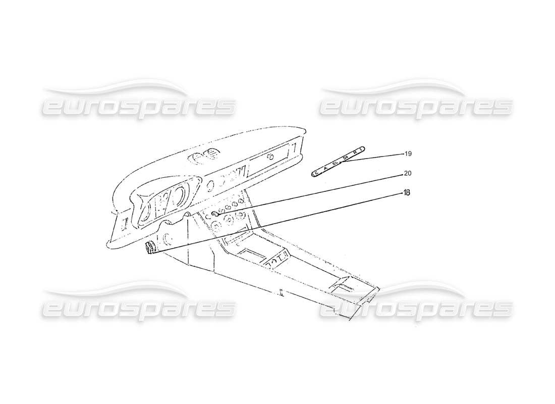 ferrari 275 (pininfarina coachwork) gruppe von schaltern – lüftungsschlitze und verschiedenes zubehör auf dem schrank unter dem armaturenbrett teilediagramm