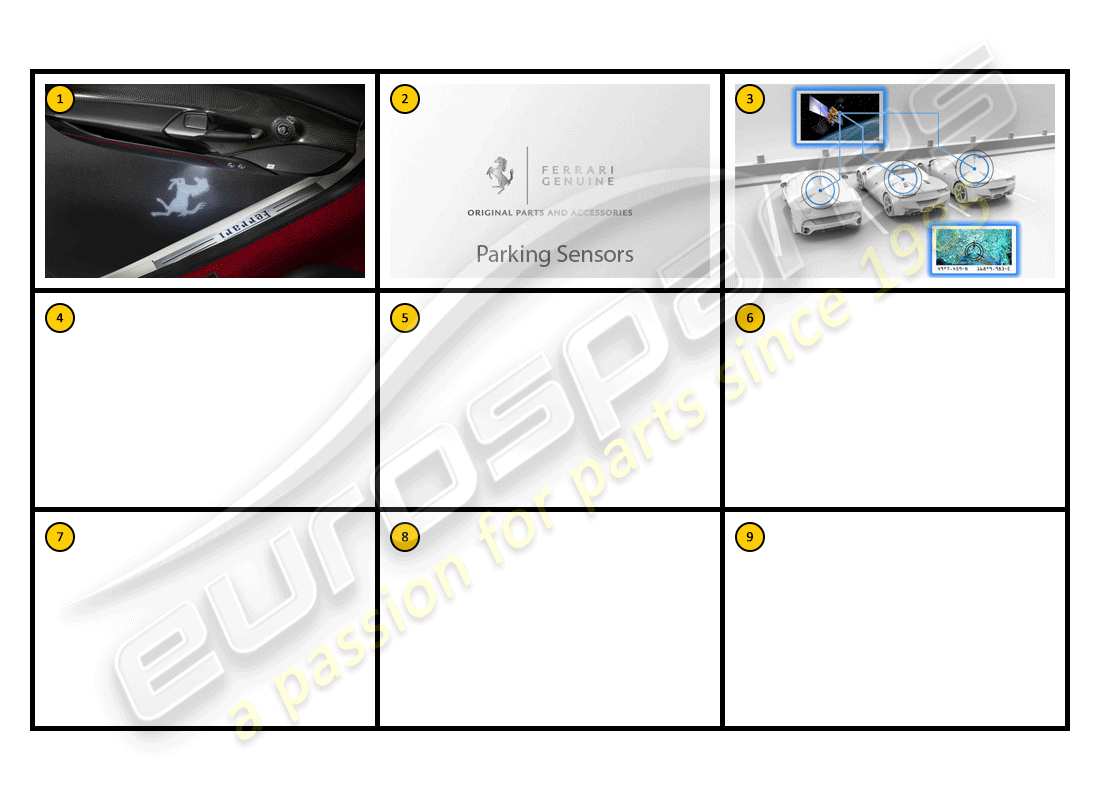 ferrari f430 spider (accessories) ausstattung - komfortteildiagramm