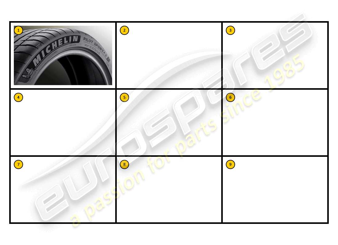 ferrari f430 coupe (accessories) ausstattung - reifenteilediagramm