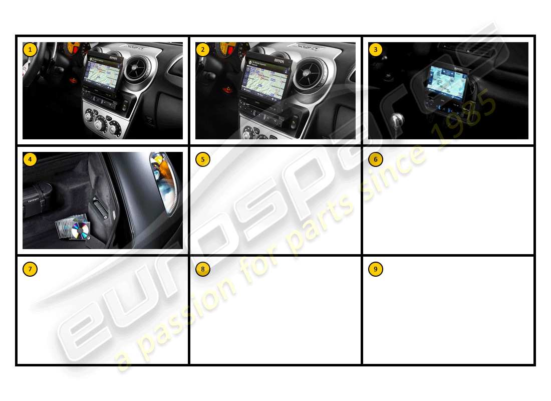 ferrari f430 coupe (accessories) ausstattung - teilediagramm für in-car-entertainment