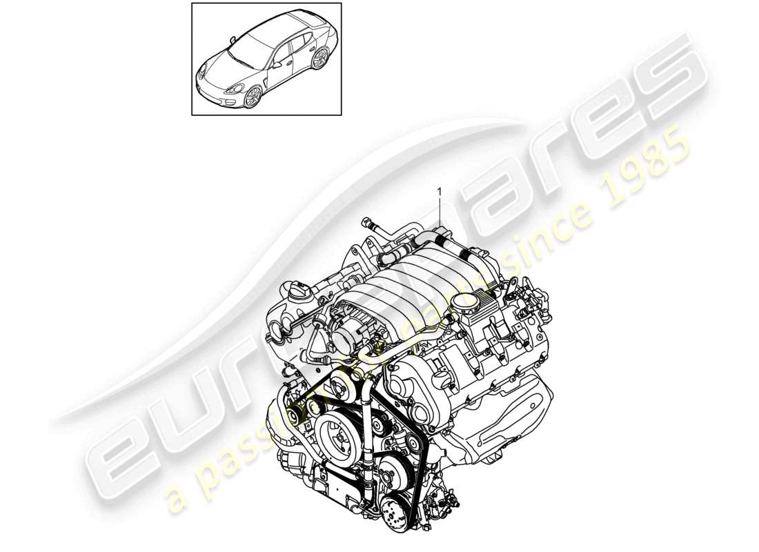 eine teilezeichnung aus dem porsche 2016 (panamera 970) teilekatalog