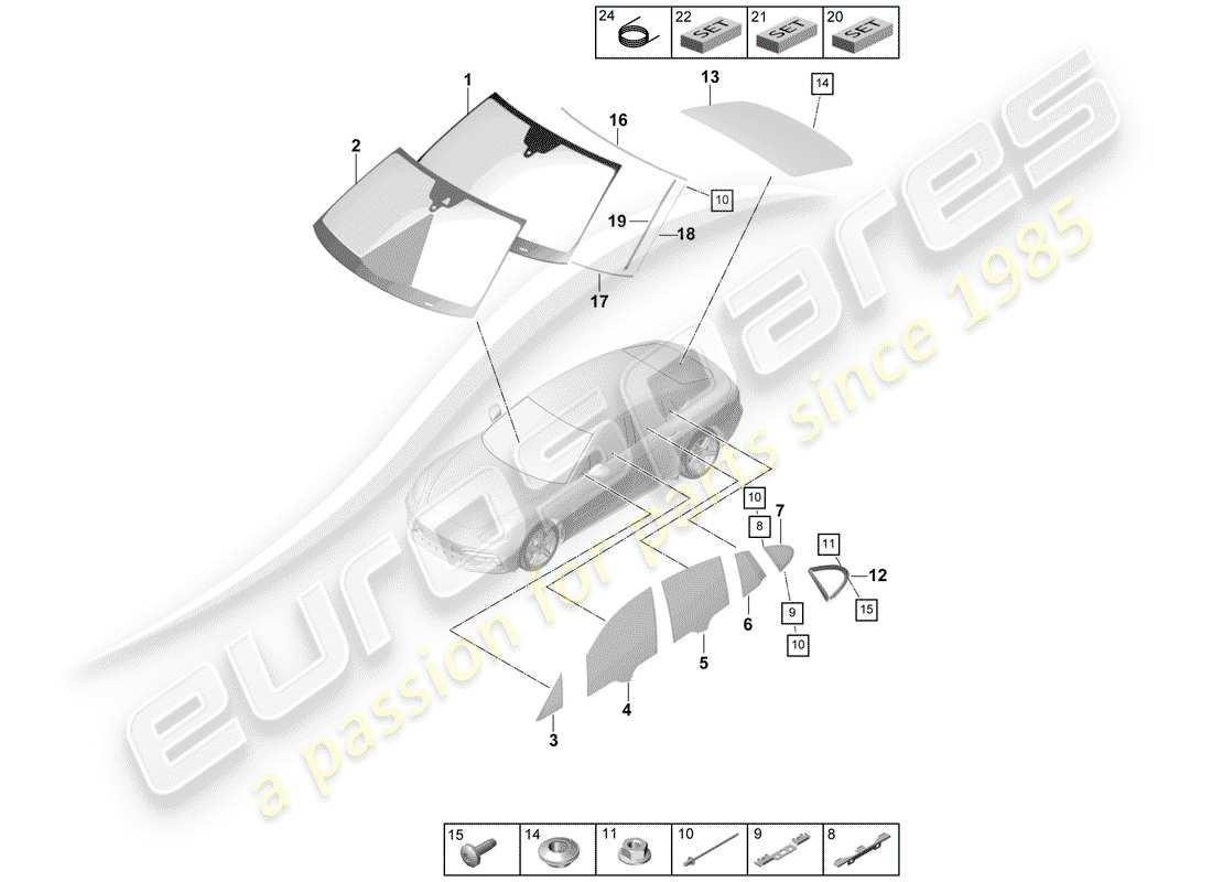 teilediagramm mit der teilenummer 971854336b
