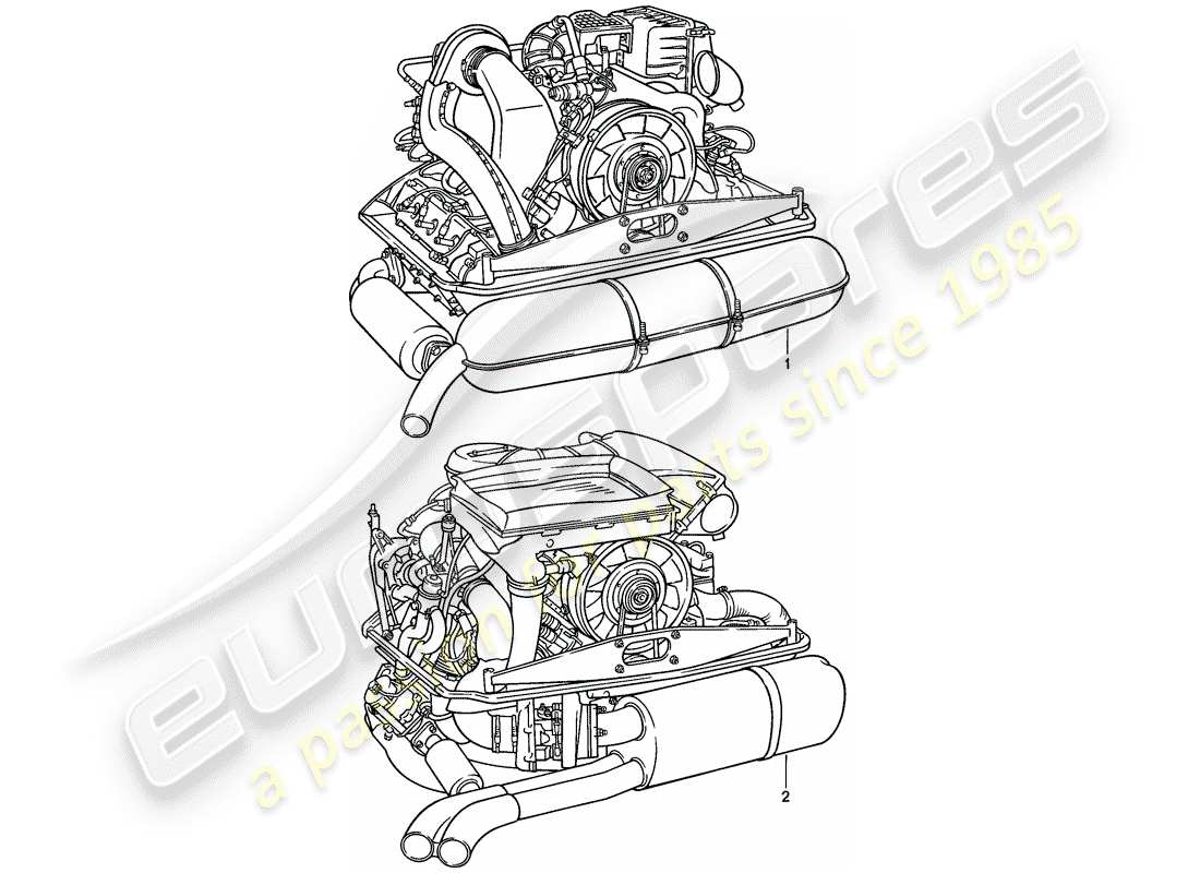 ein teilediagramm aus dem teilekatalog porsche 911
