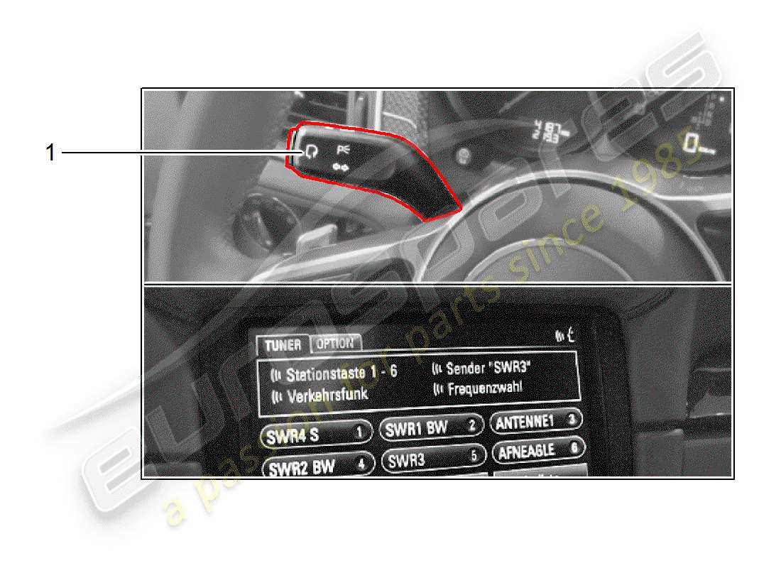 porsche 2019 (tequipment macan) sprachauswahl teilediagramm