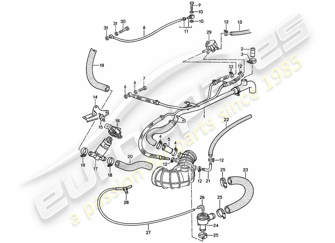 porsche 1988 (944) l-jetronic - 3 - d - mj 1988>> ersatzteildiagramm