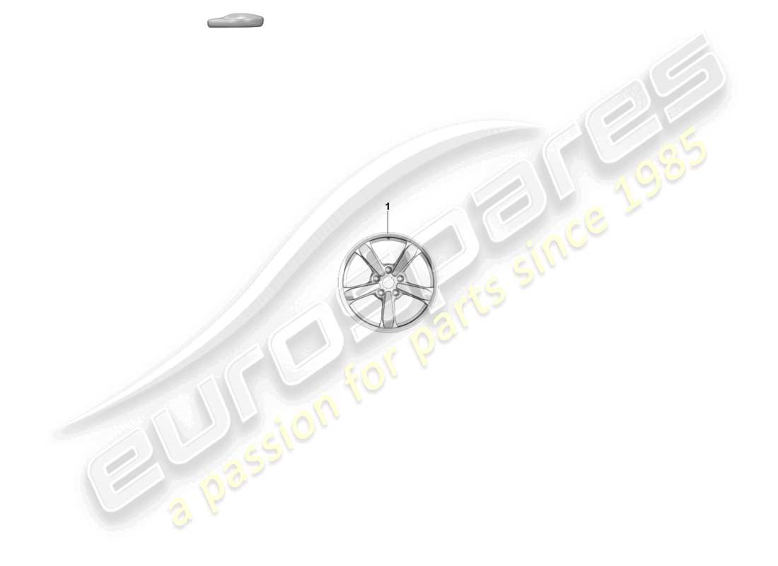 porsche 2020 (992-1) leichtmetallfelge teilediagramm