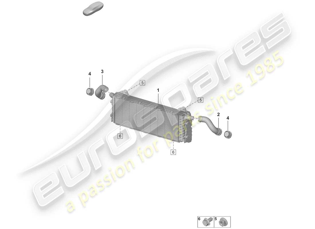porsche 2019 (992-1) kühler-teilediagramm