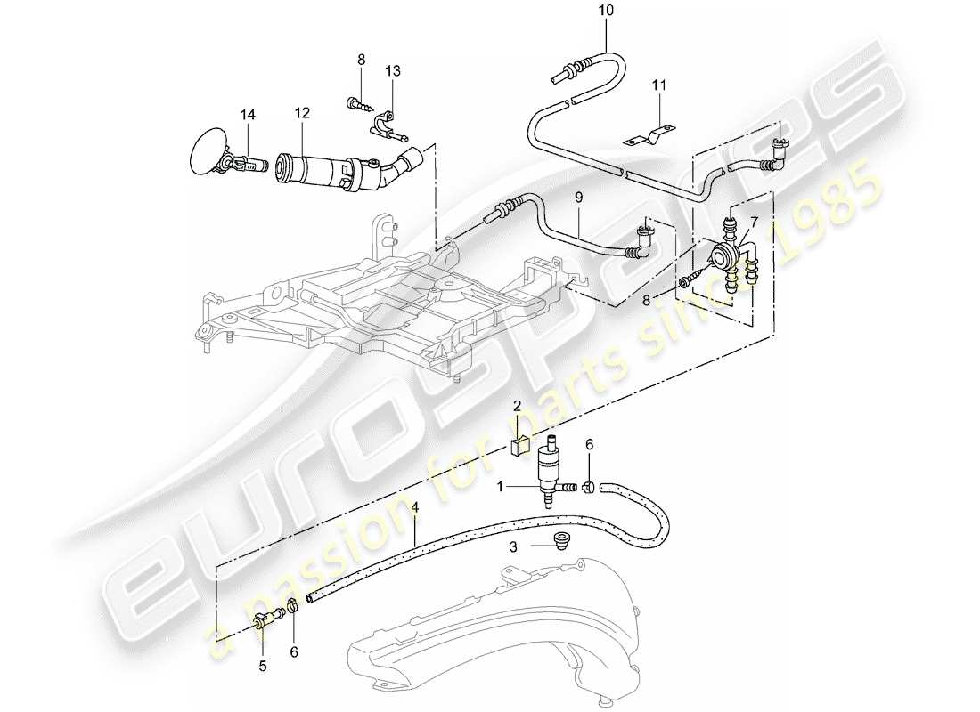 porsche 2005 (996) scheibe - d - mj 2002>> ersatzteildiagramm