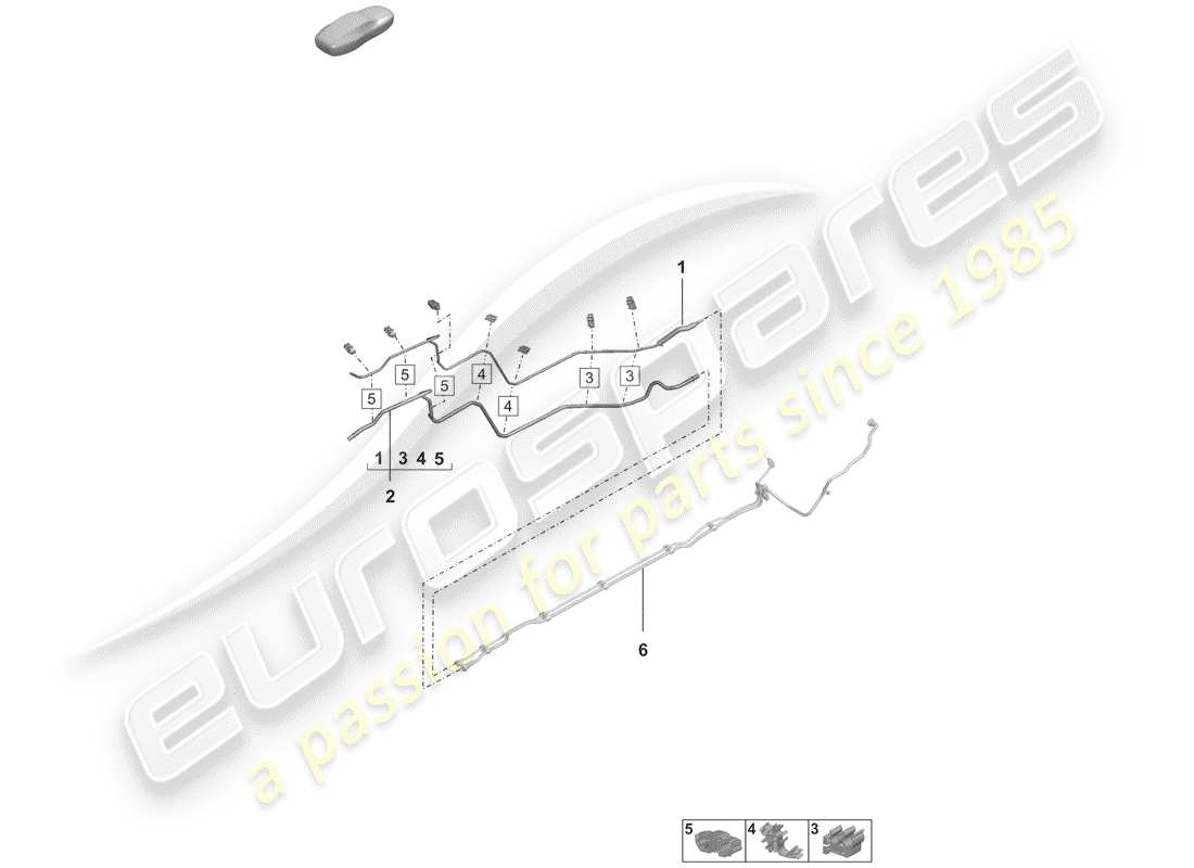 porsche 2019 (992-1) kraftstoffleitung teilediagramm