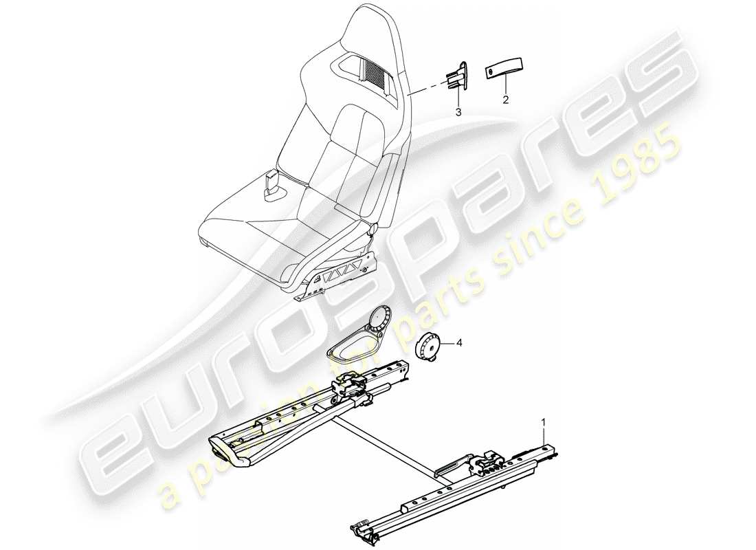 porsche 2008 (987 cayman) seat-ersatzteildiagramm