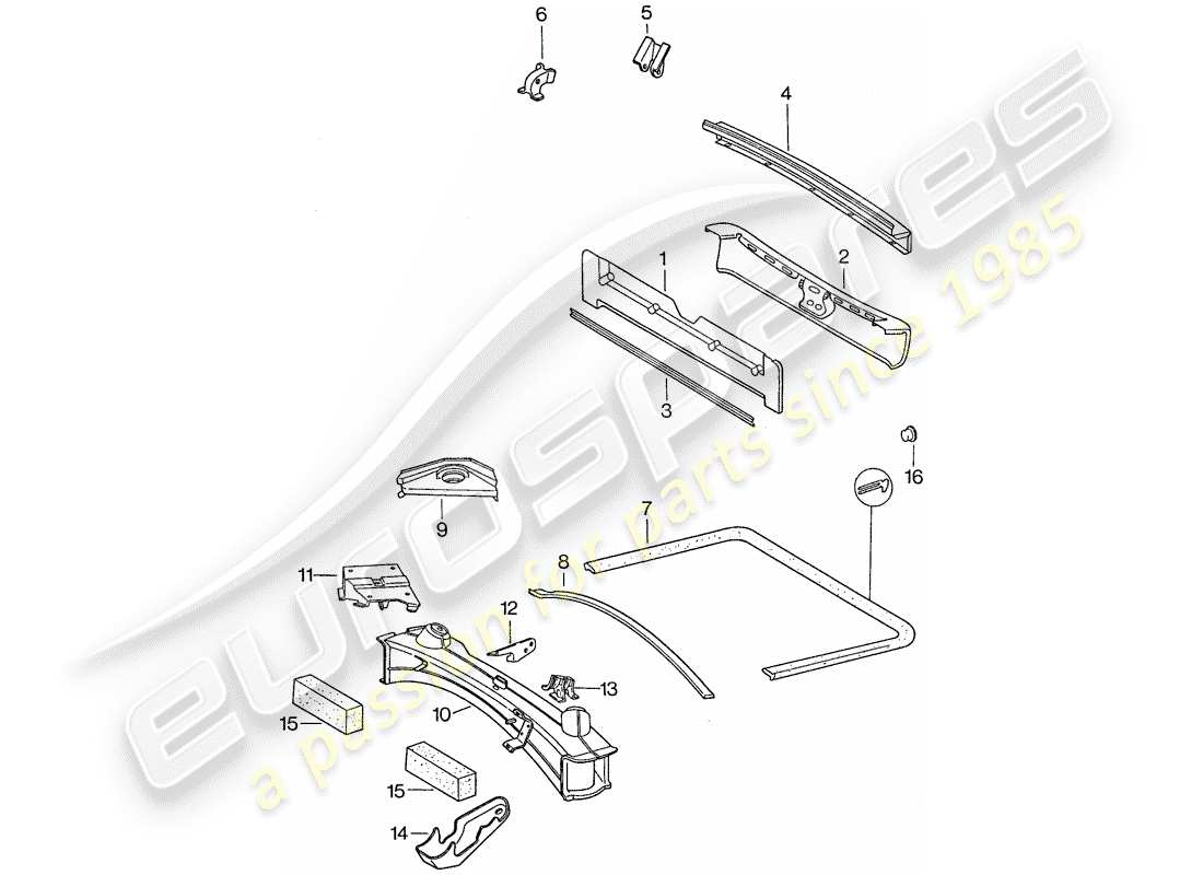 porsche 1976 (911) frame-teilediagramm