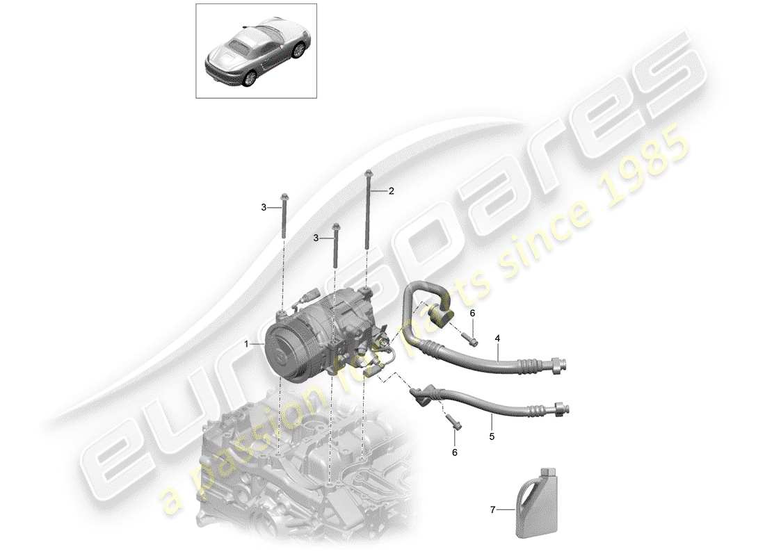 porsche 2015 (991-1) kompressor teilediagramm