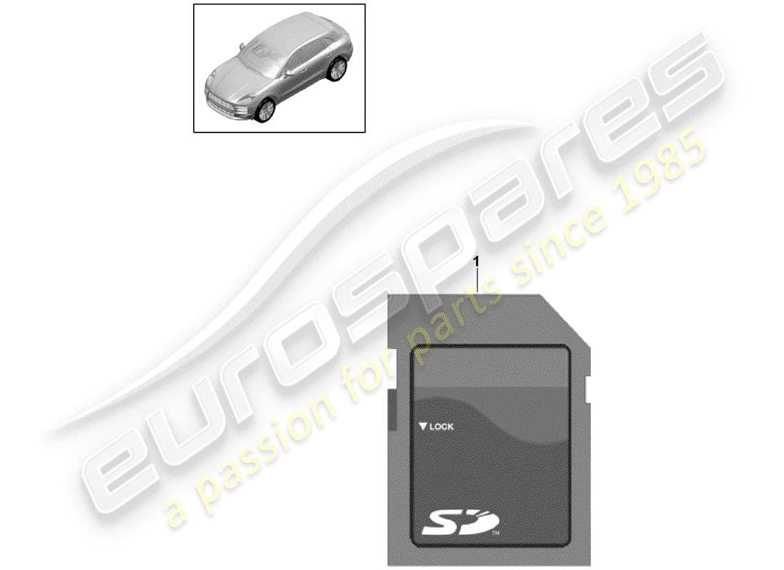porsche 2019 (macan) sd-speicherkarte zum update teilediagramm
