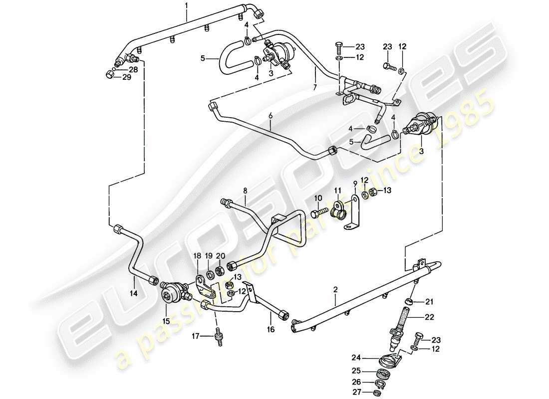 porsche 1985 (928) lh-jetronic - 3 - d - mj 1984>> ersatzteildiagramm