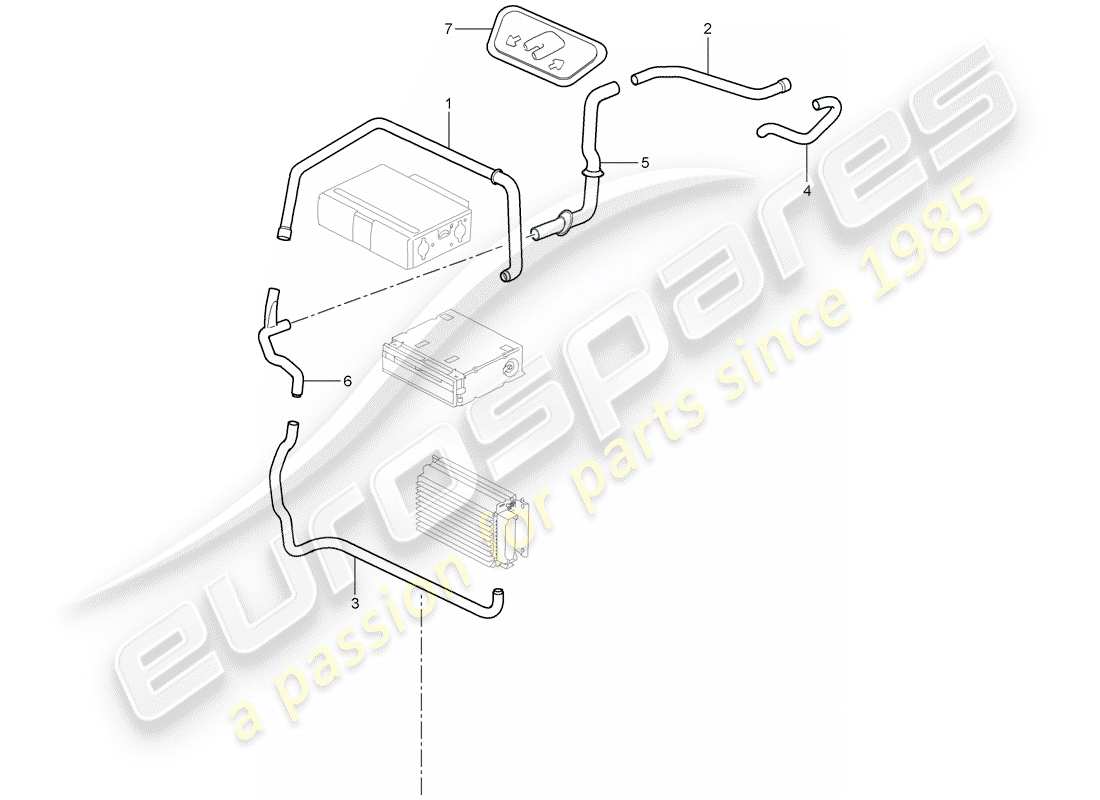 porsche 2008 (987 cayman) gepäckraum ersatzteildiagramm