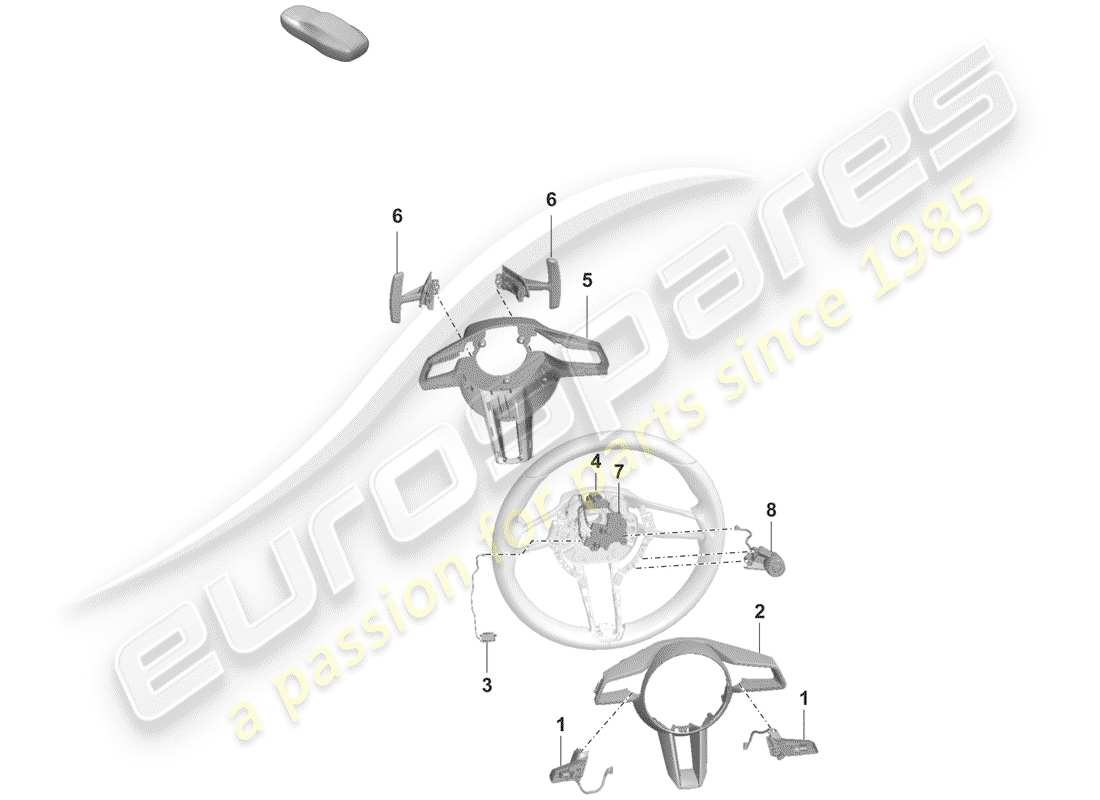 porsche 2019 (992-1) zubehör teilediagramm