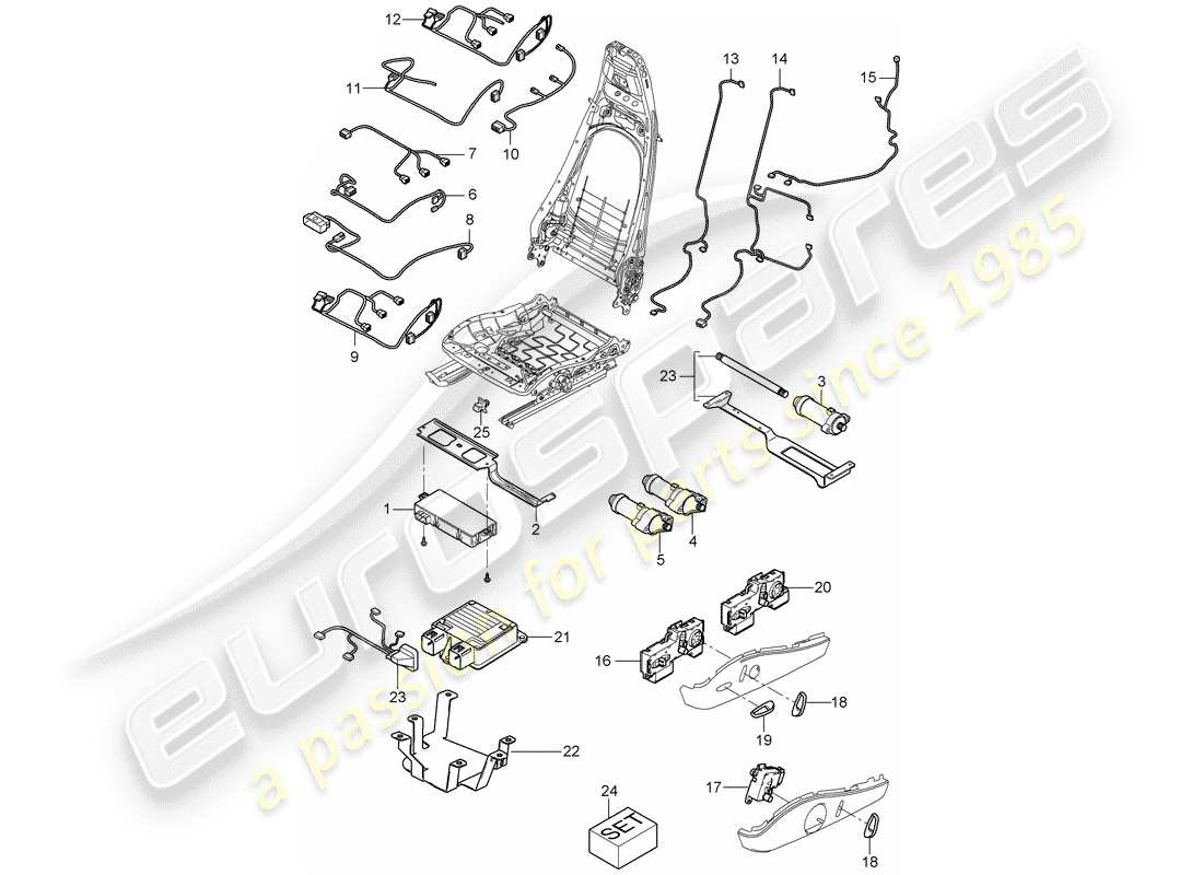 porsche 2012 (987 boxster) kabelbäume teilediagramm