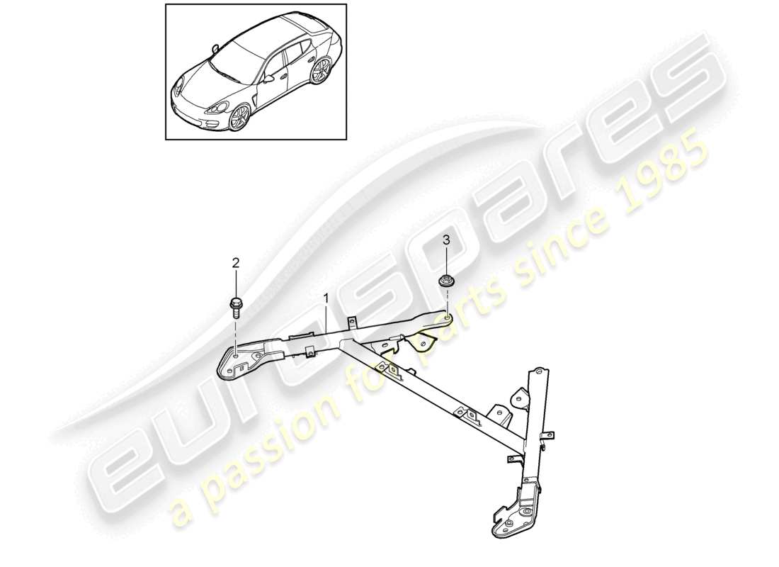 porsche 2010 (cayenne e1 9pa) kuppelstrebe teilediagramm