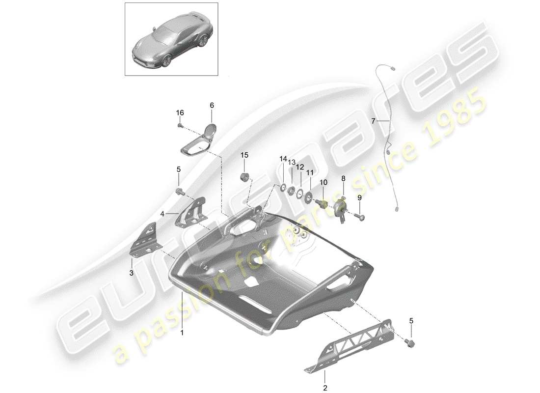 porsche 2017 (991-2 turbo) seat-ersatzteildiagramm