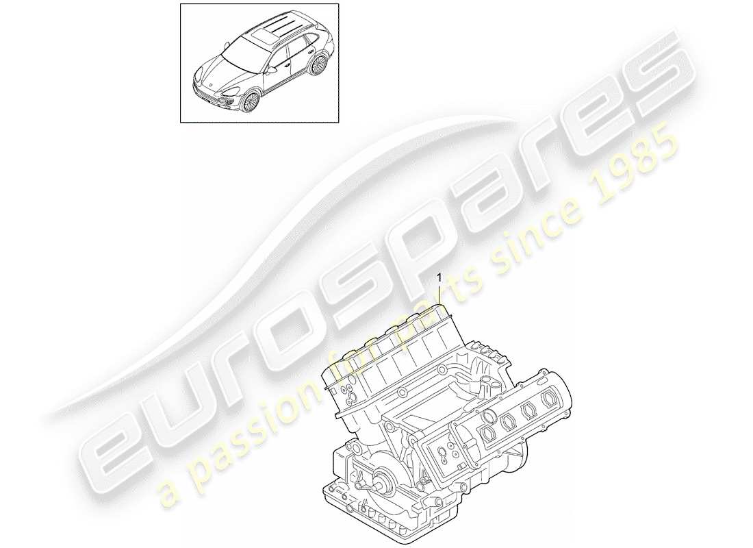 porsche 2014 (cayenne e2 92a) long block ersatzteildiagramm