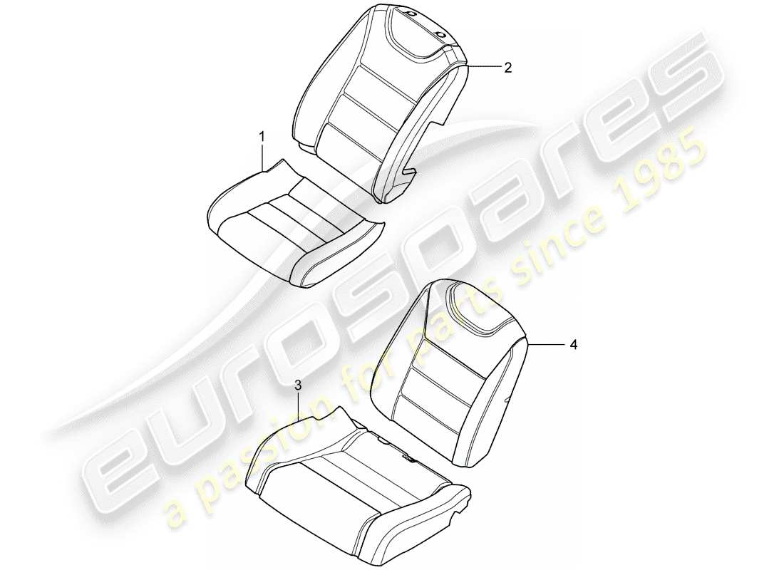 porsche 2008 (cayenne e1 9pa) cover-ersatzteildiagramm