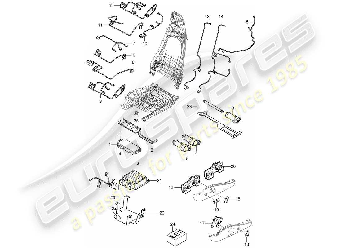 porsche 2011 (987 cayman) kabelbäume ersatzteildiagramm