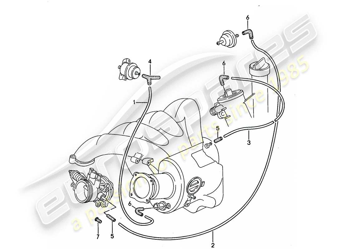 porsche 1994 (968) lh-jetronic - 4 ersatzteildiagramm