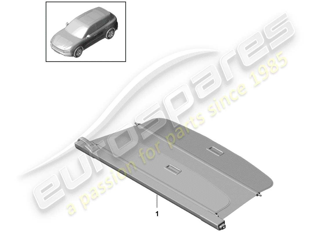 porsche 2018 (cayenne e3 9ya/9yb) cover-ersatzteildiagramm