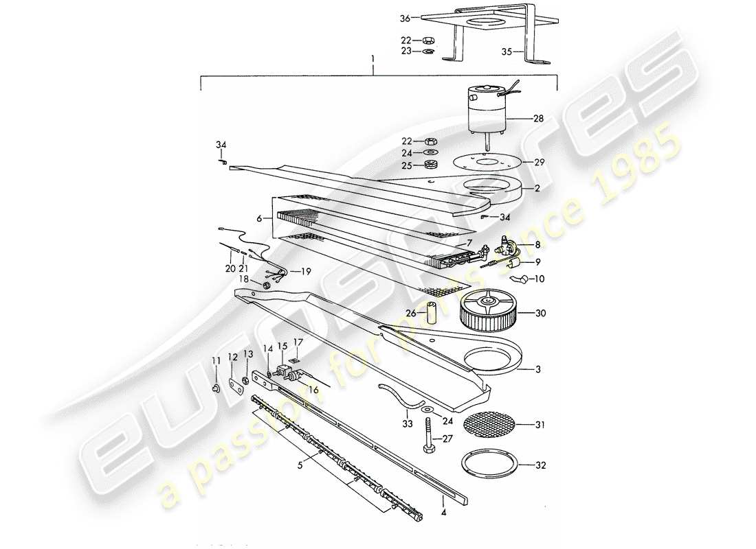 porsche 1968 (911/912) verdampfer - klimaanlage - d >> - mj 1968 ersatzteildiagramm